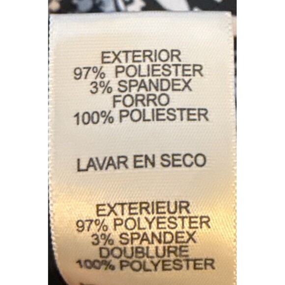 Eliza‎ J Black & White Shift Dress Womens 10 Corpcore Classic Graduation - Picture 10 of 11